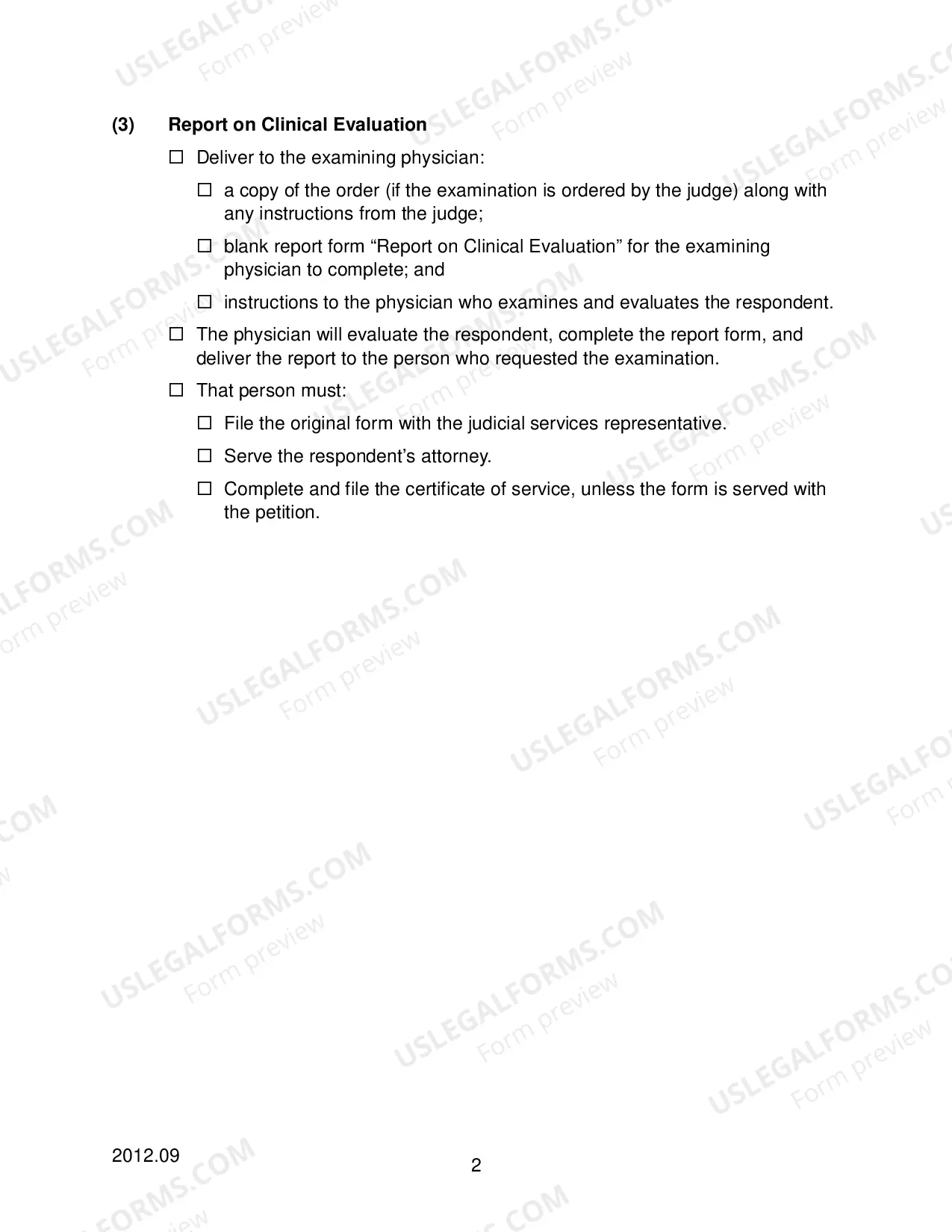 Preview Checklist