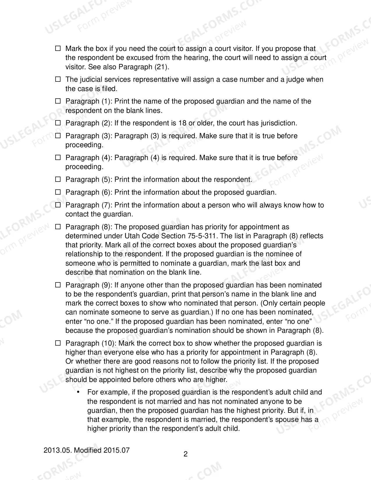 Preview Checklist