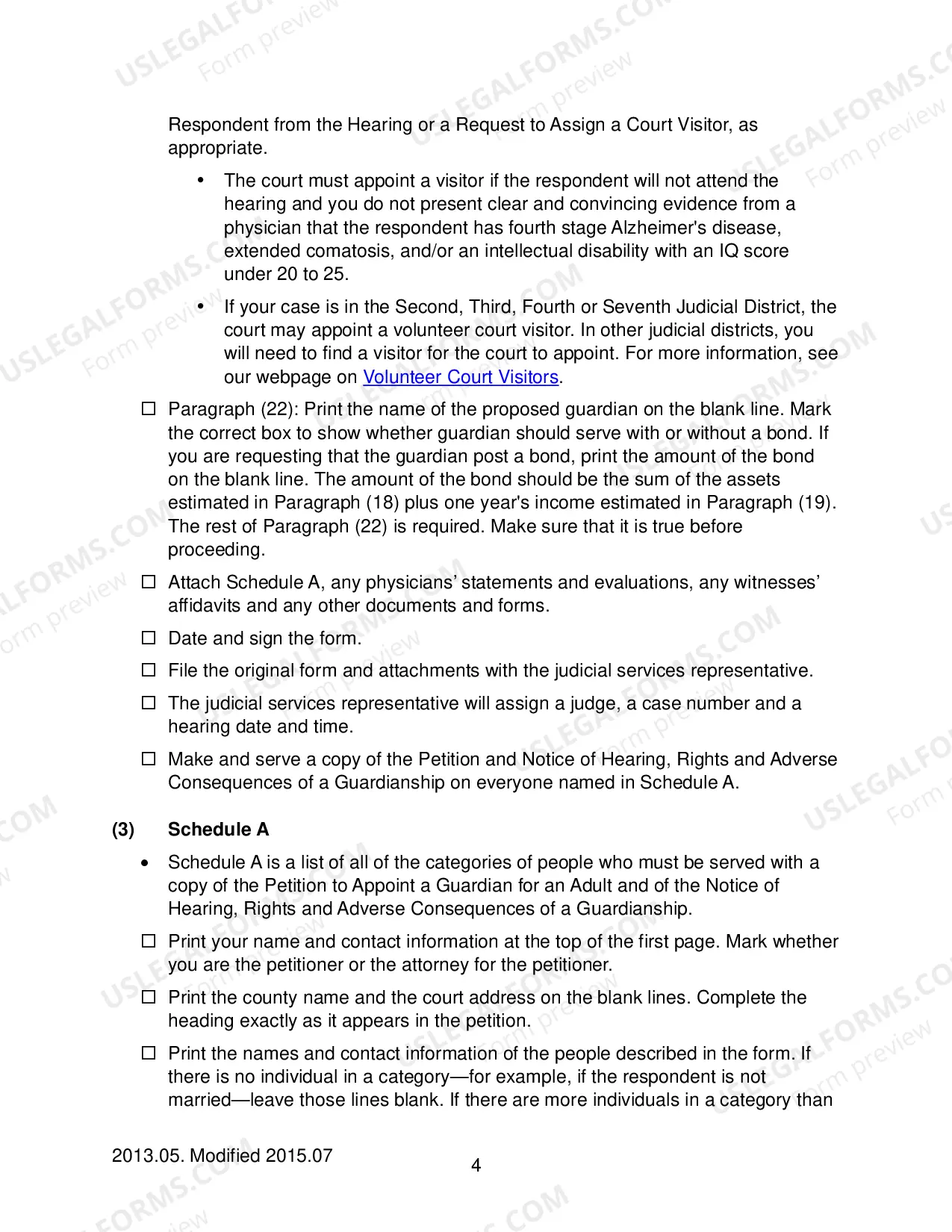 Preview Checklist
