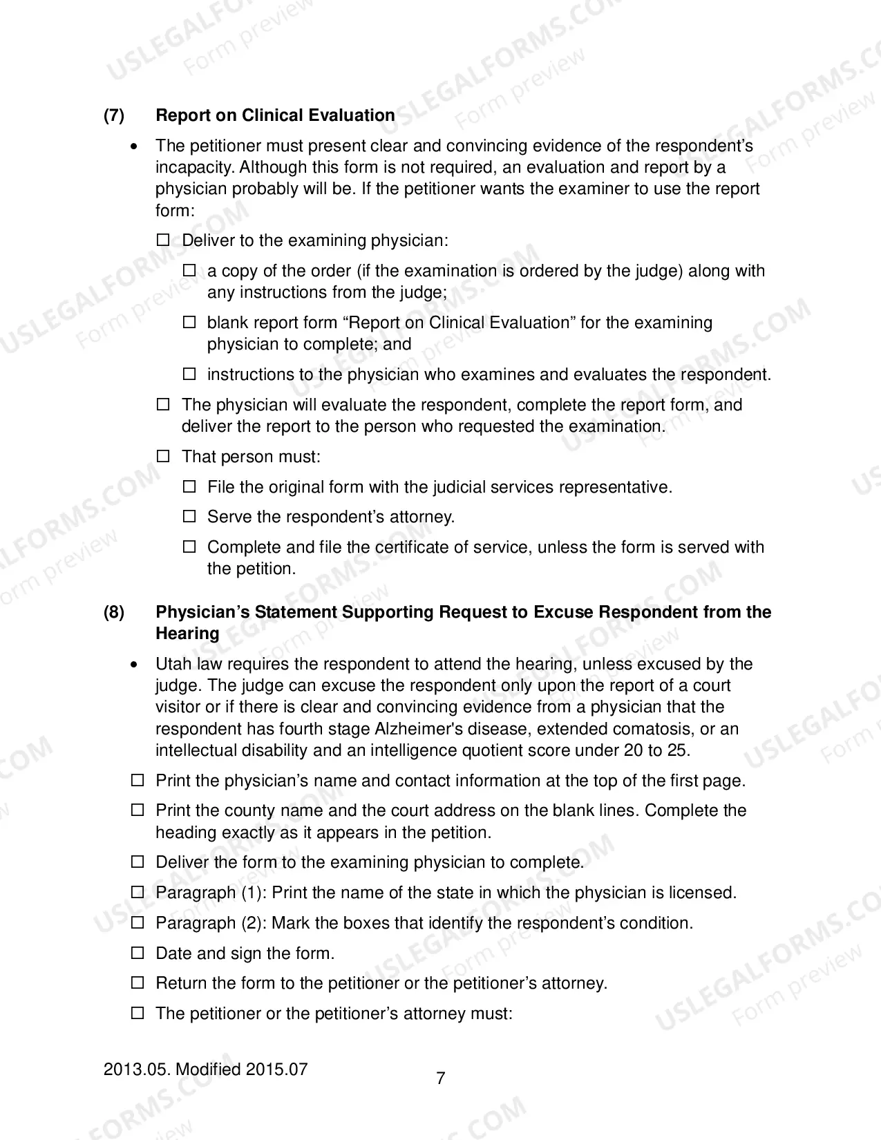 Preview Checklist