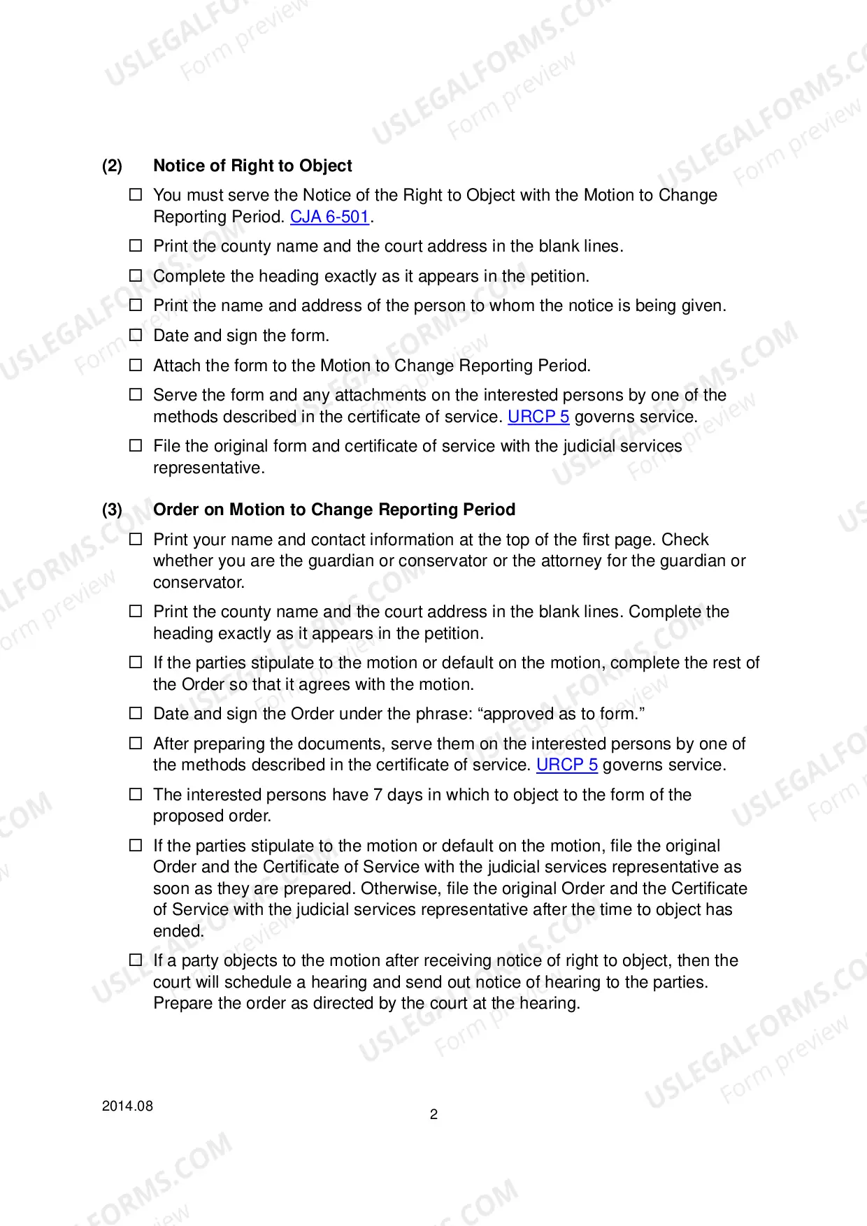 Preview Checklist