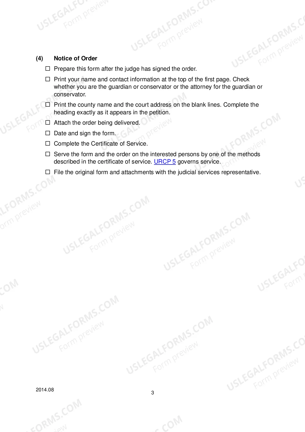 Preview Checklist