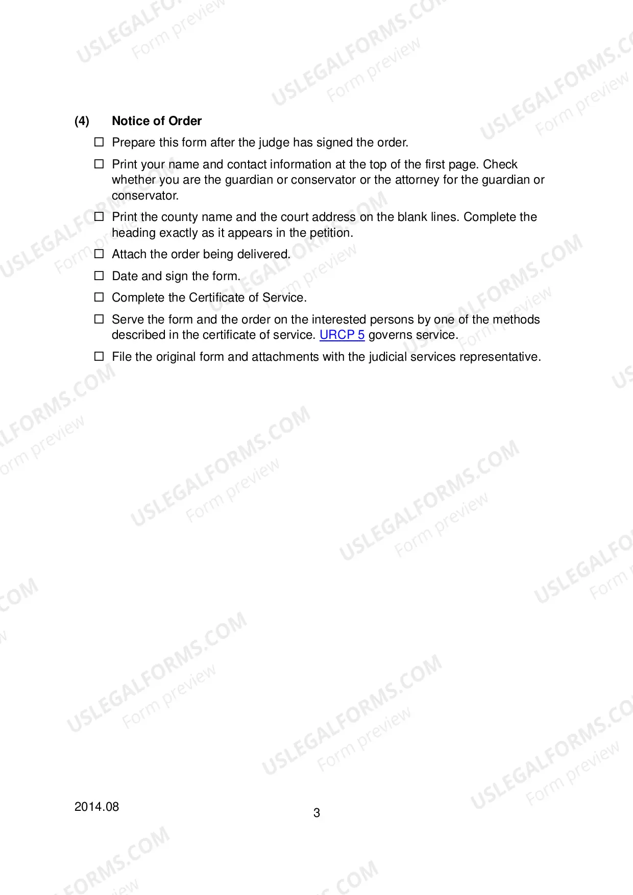 Preview Checklist