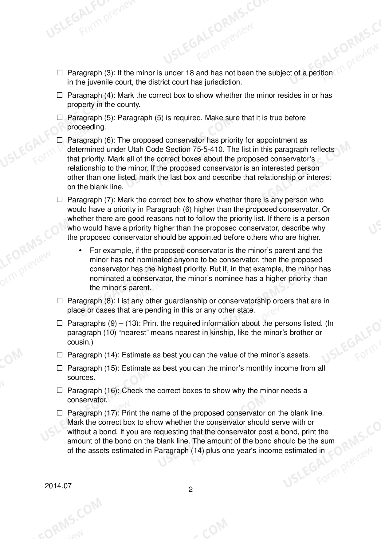 Preview Checklist