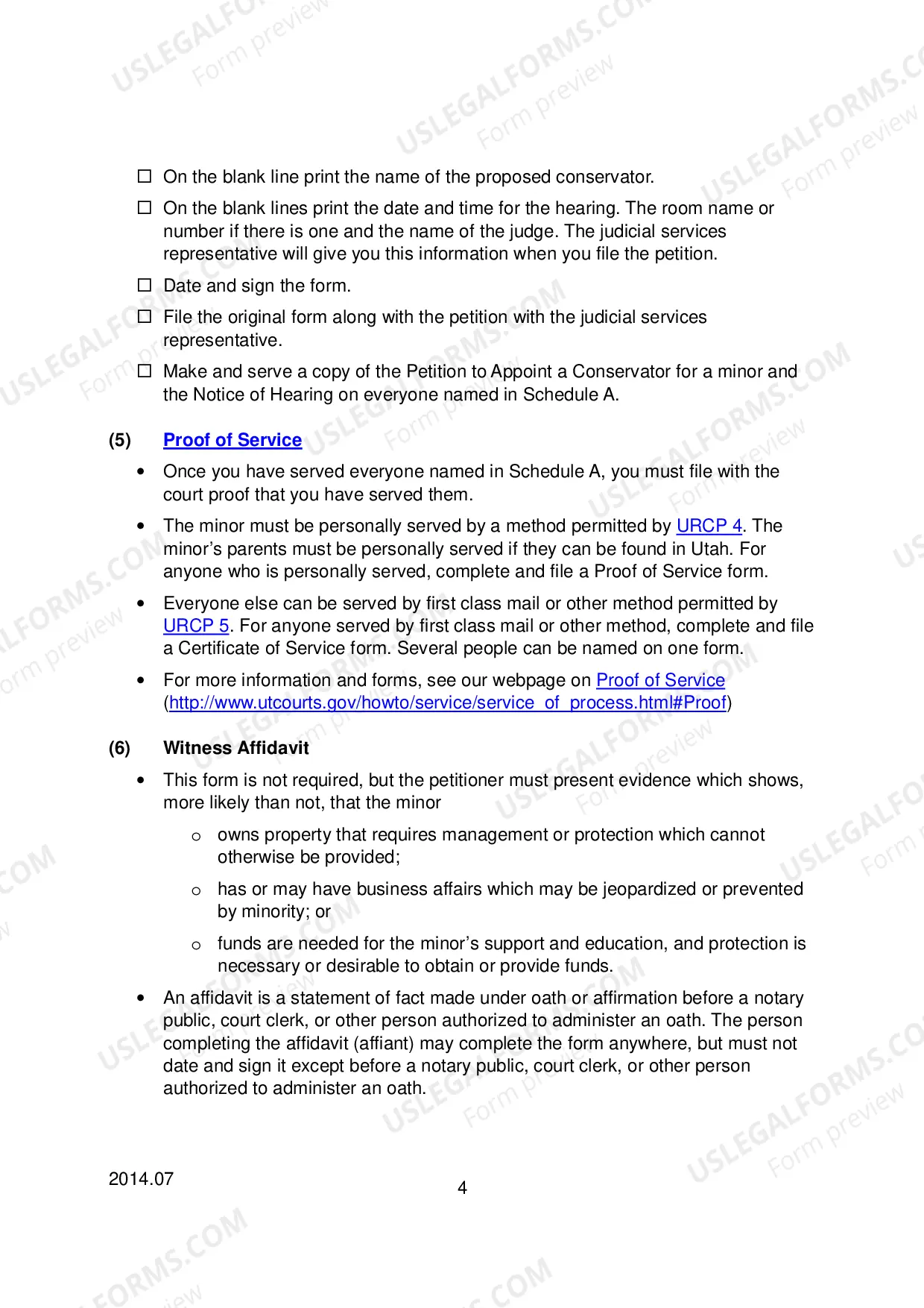Preview Checklist