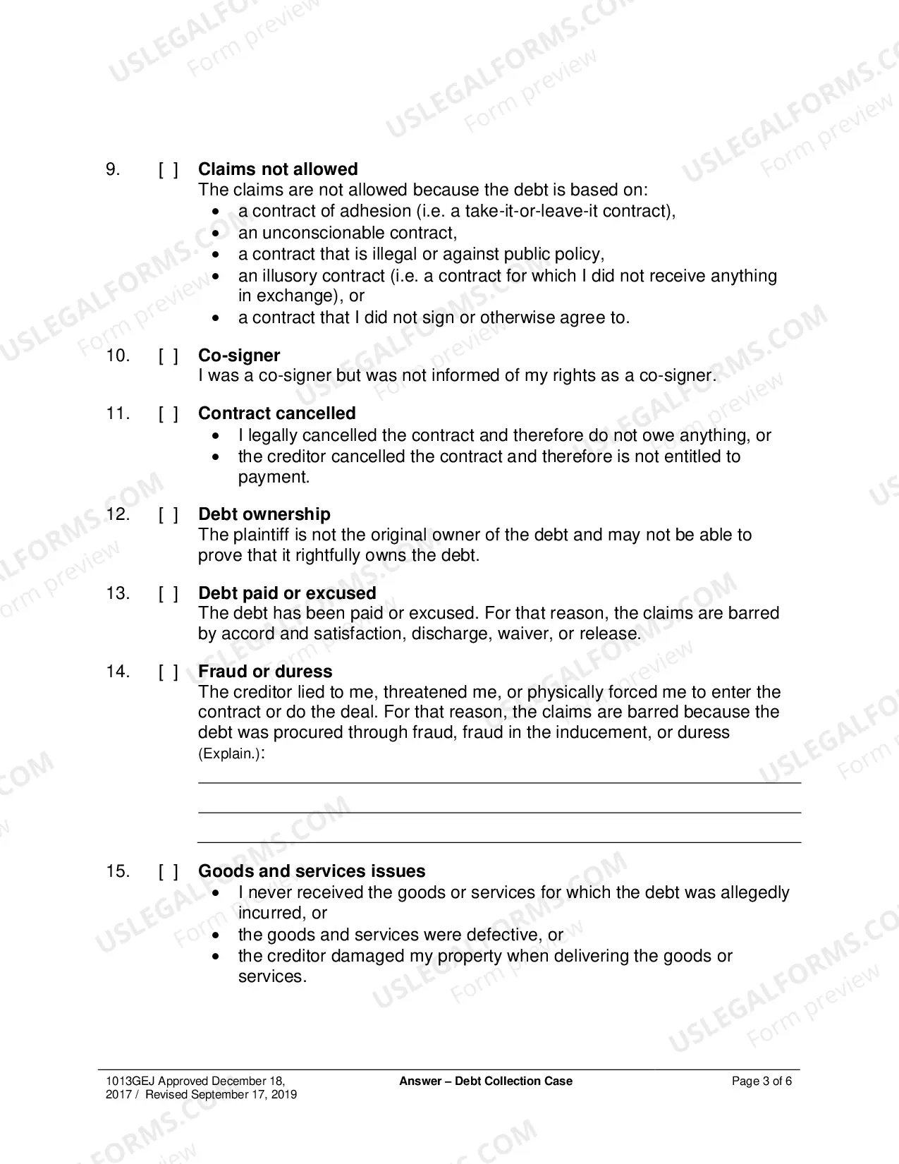 Preview Debt Collection