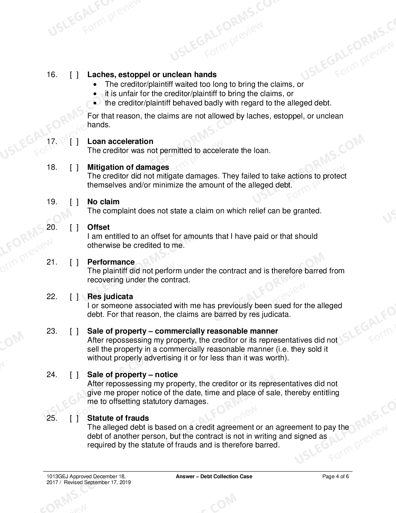 Preview Debt Collection