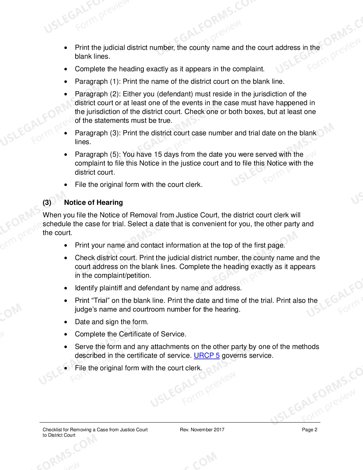 Preview Checklist