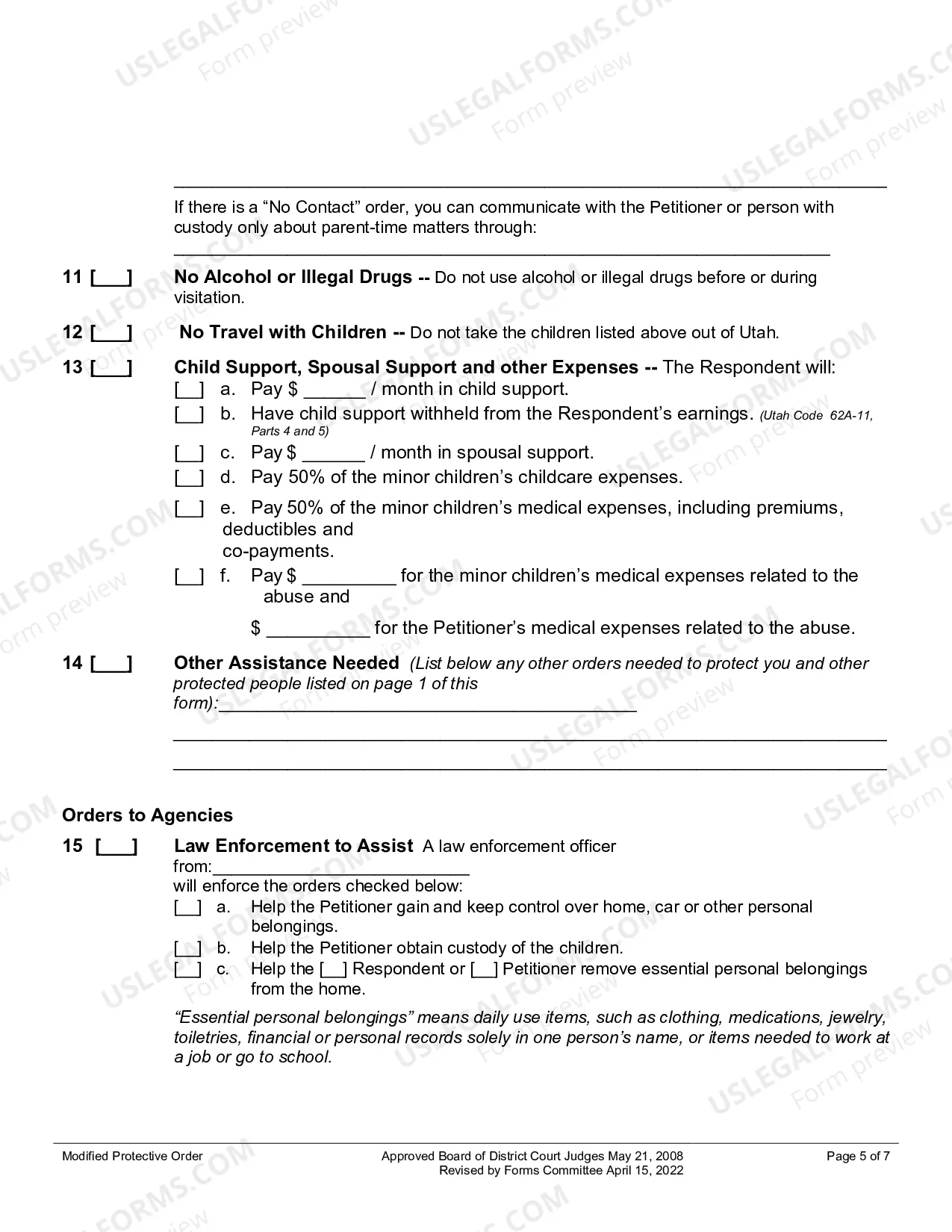 Preview Modified Protective Order