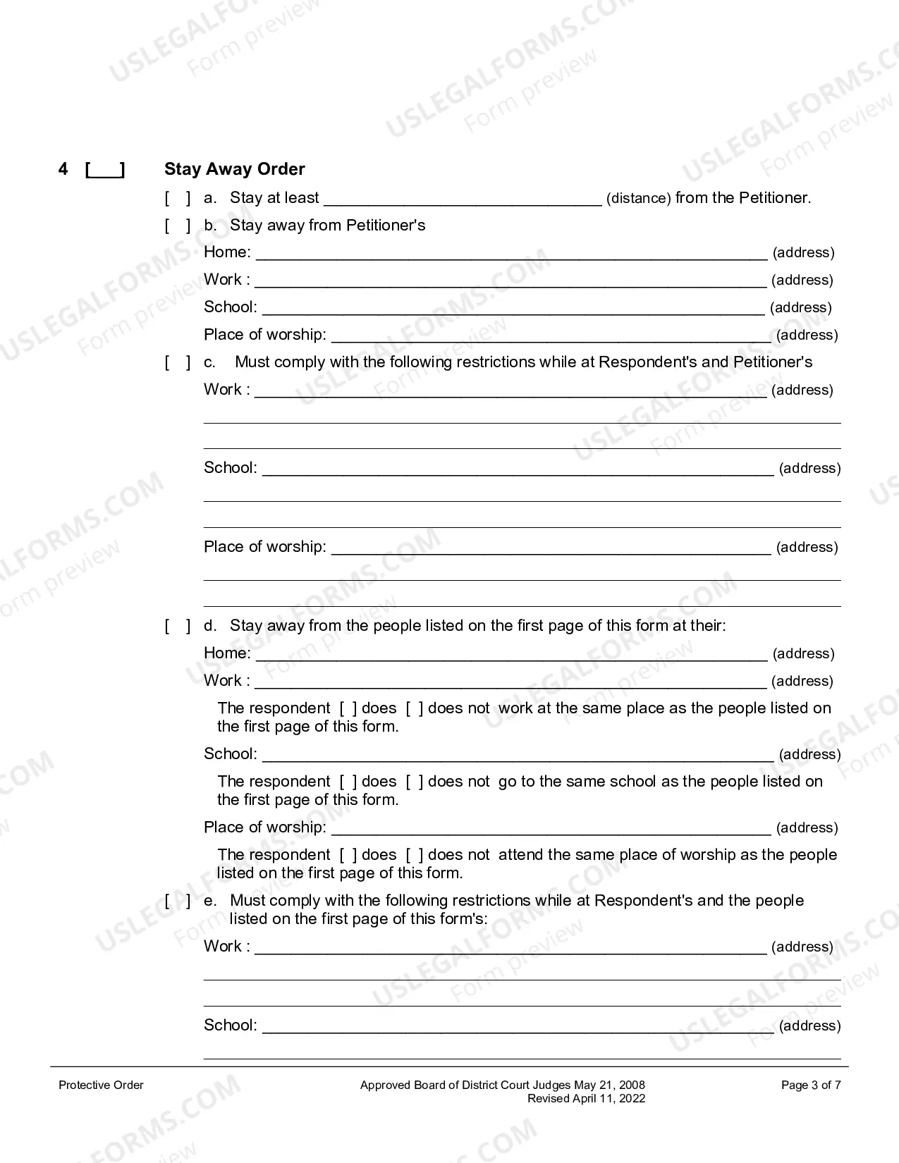 Preview Protective Order
