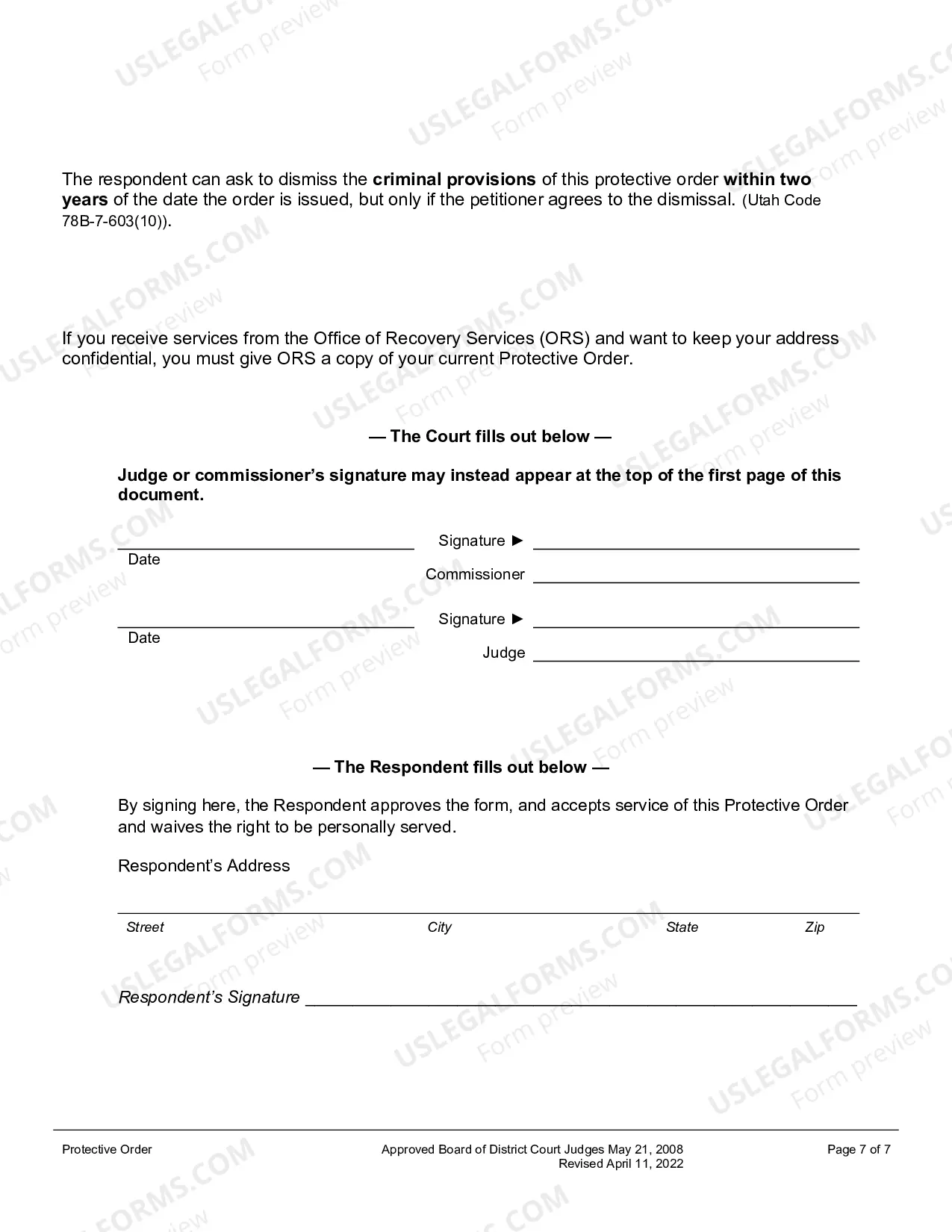 Preview Protective Order