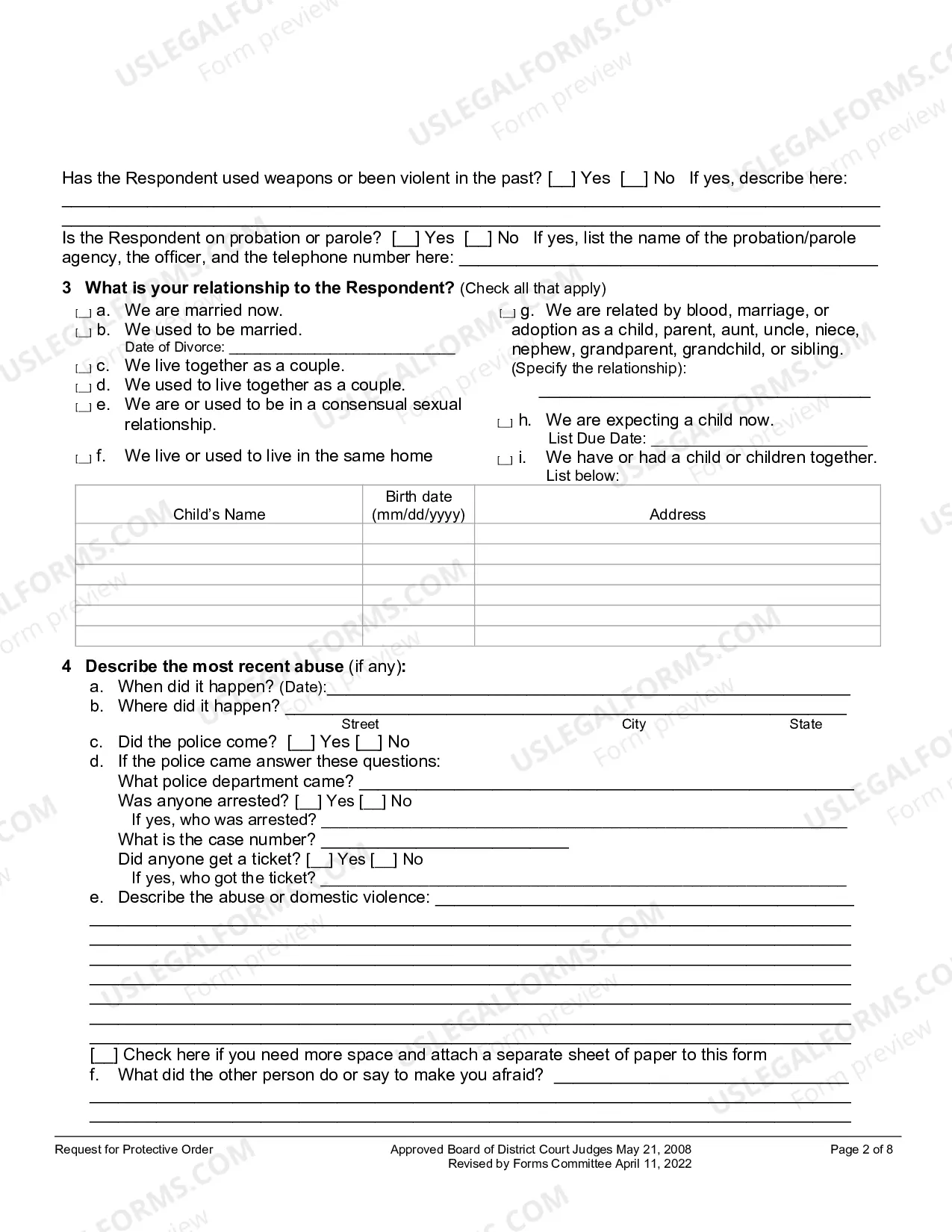 Preview Request For Protective Order
