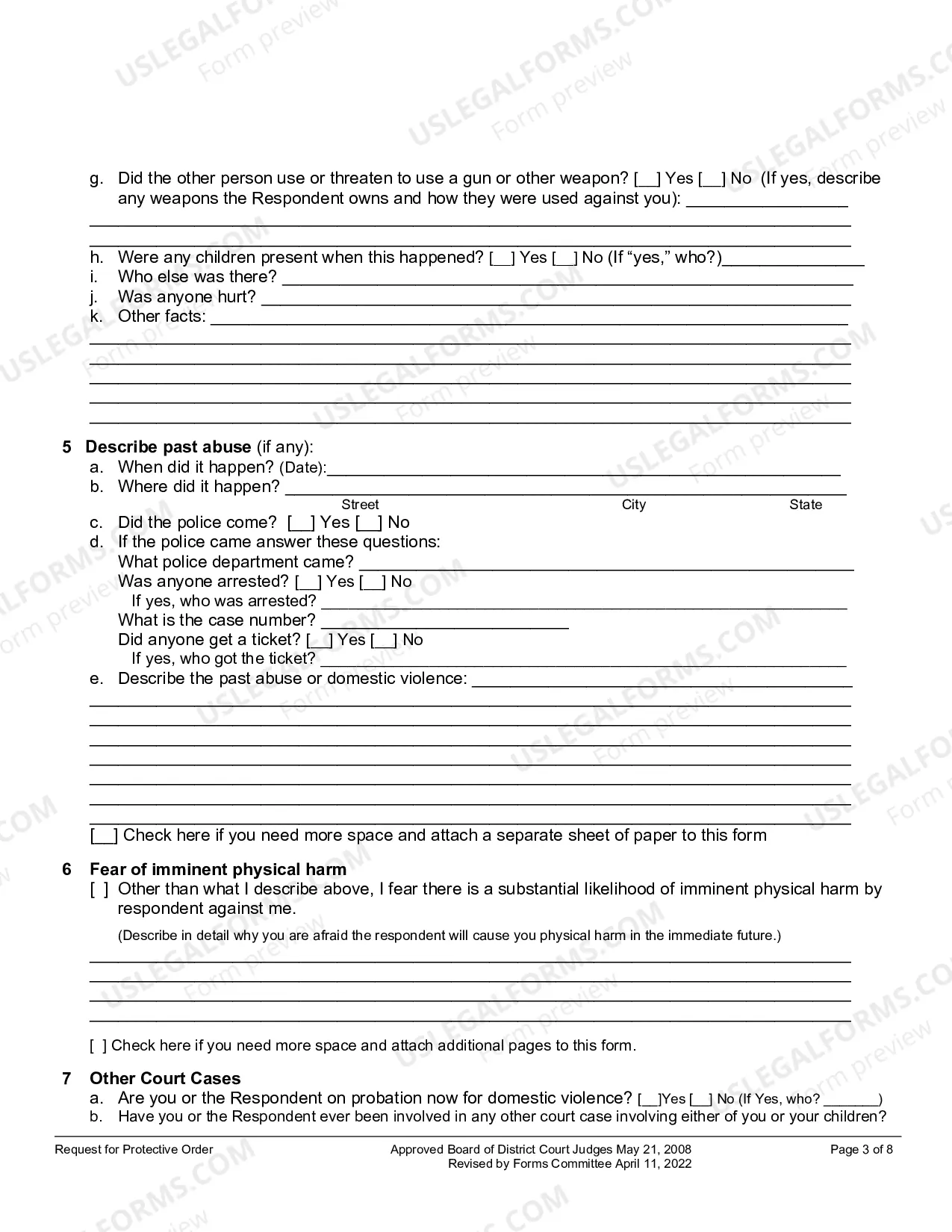 Preview Request For Protective Order