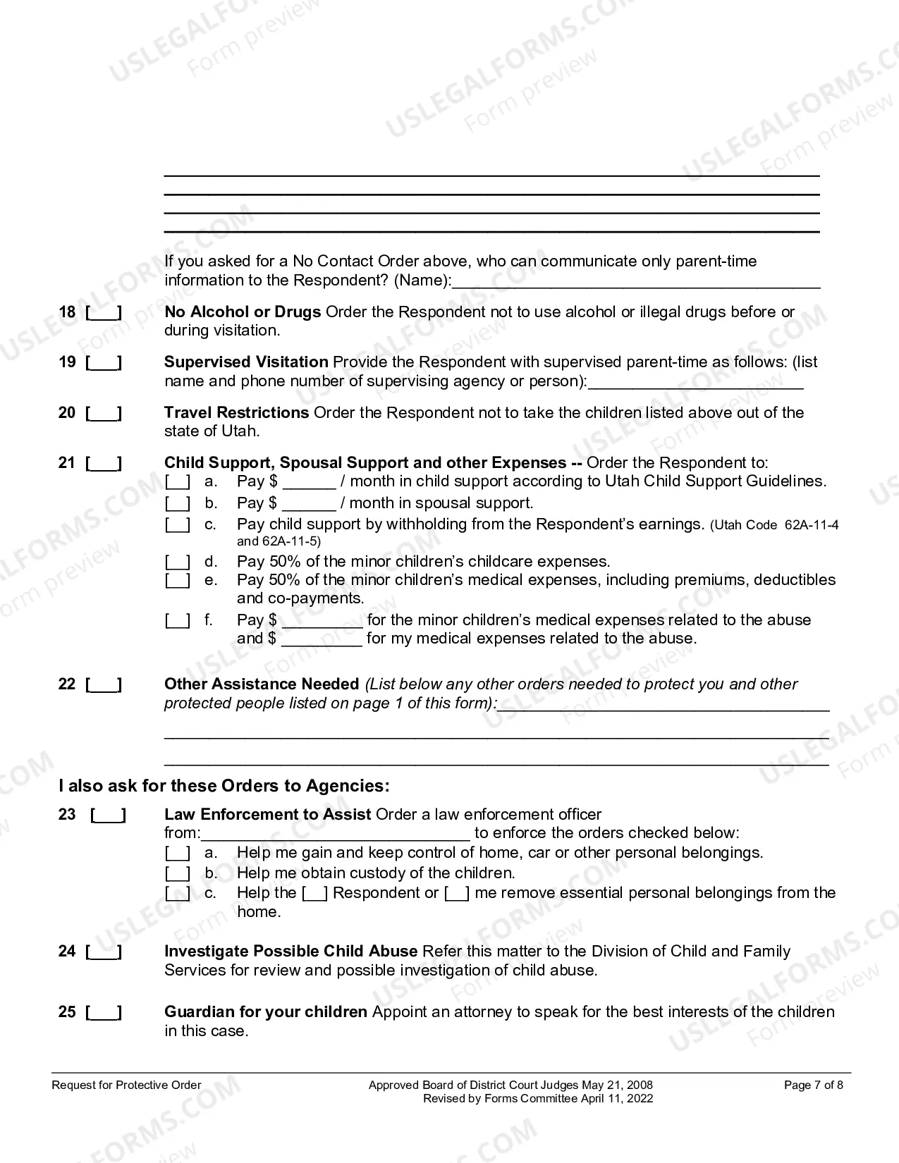Preview Request For Protective Order