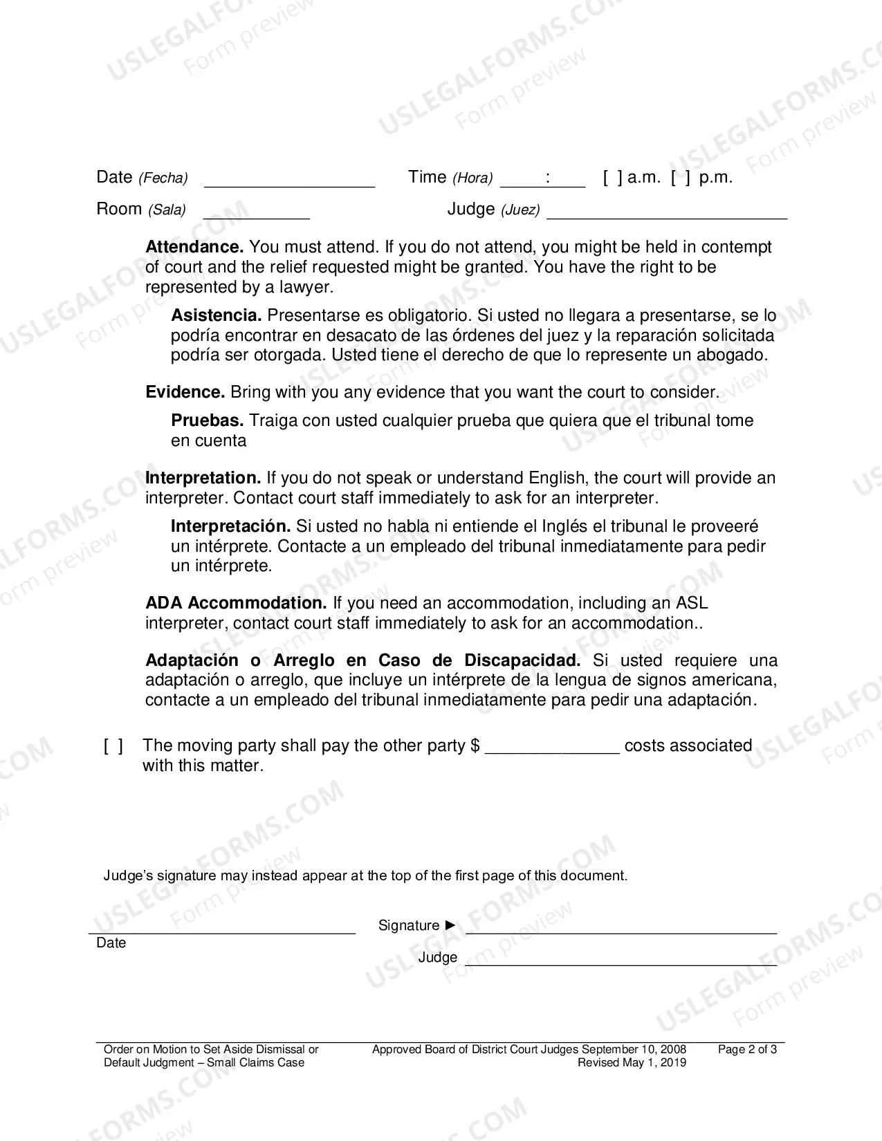 Preview Order On Motion To Set Aside