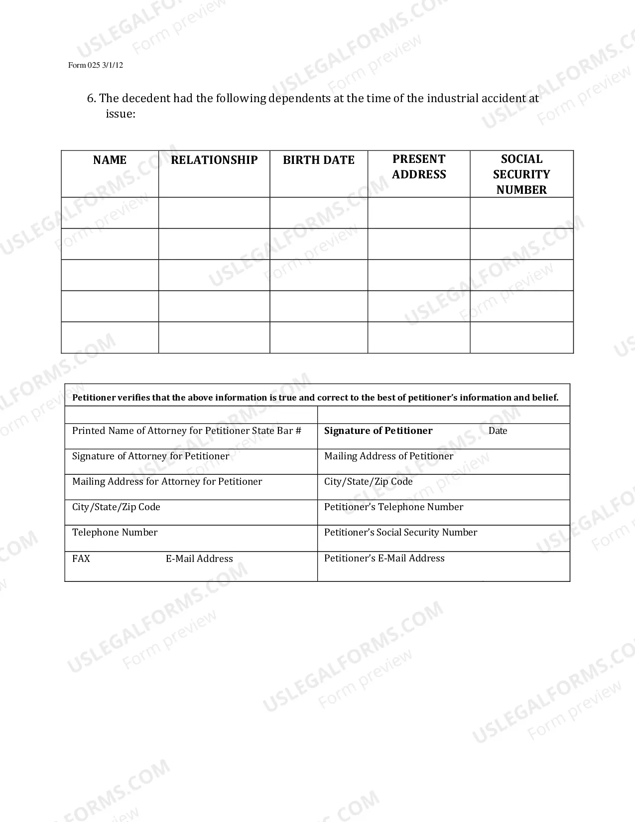 Preview Application For Dependents Benefits And Or Burial Benefits