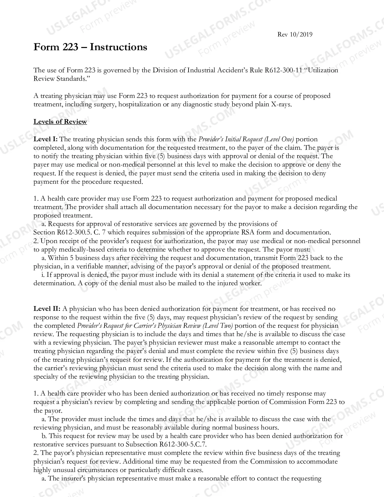 Preview Authorization Request For Medical Procedures Carrier Response