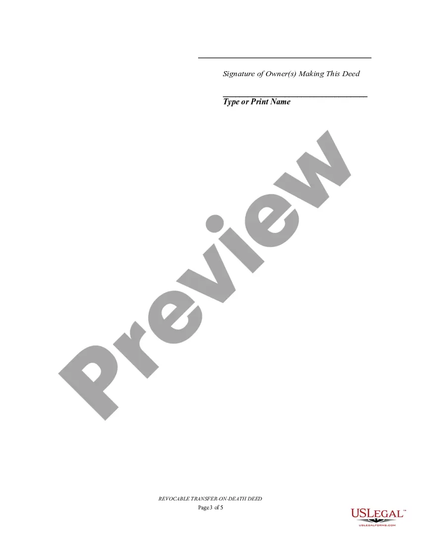 Preview Transfer on Death Deed or TOD - Beneficiary Deed for Individual to Married Beneficiaries