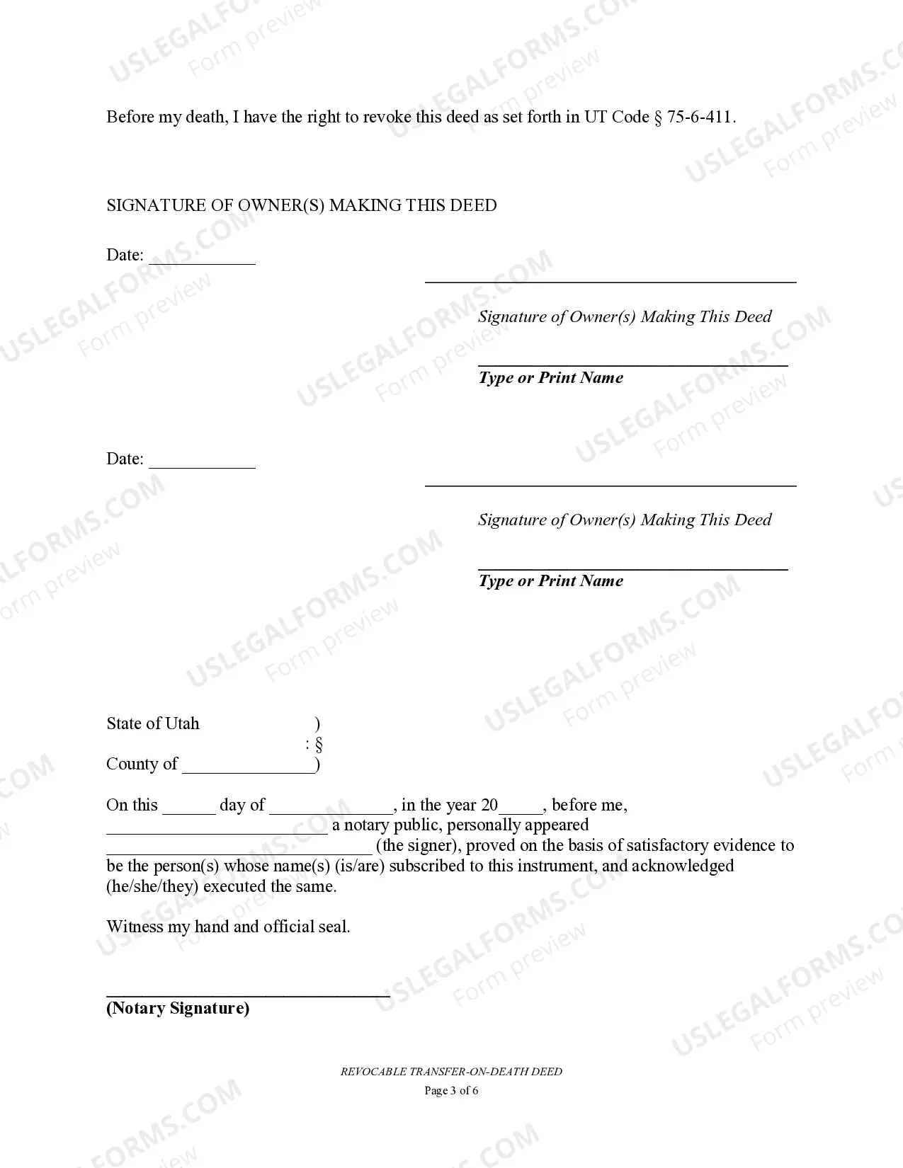 Preview Transfer on Death Deed or TOD - Beneficiary Deed for Two Individuals to Two Individuals