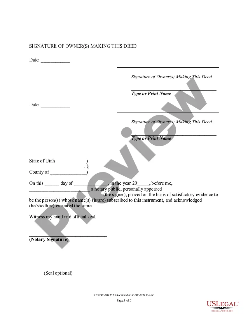 Preview Transfer on Death Deed or TOD - Beneficiary Deed for Two Individuals to Married Beneficiaries