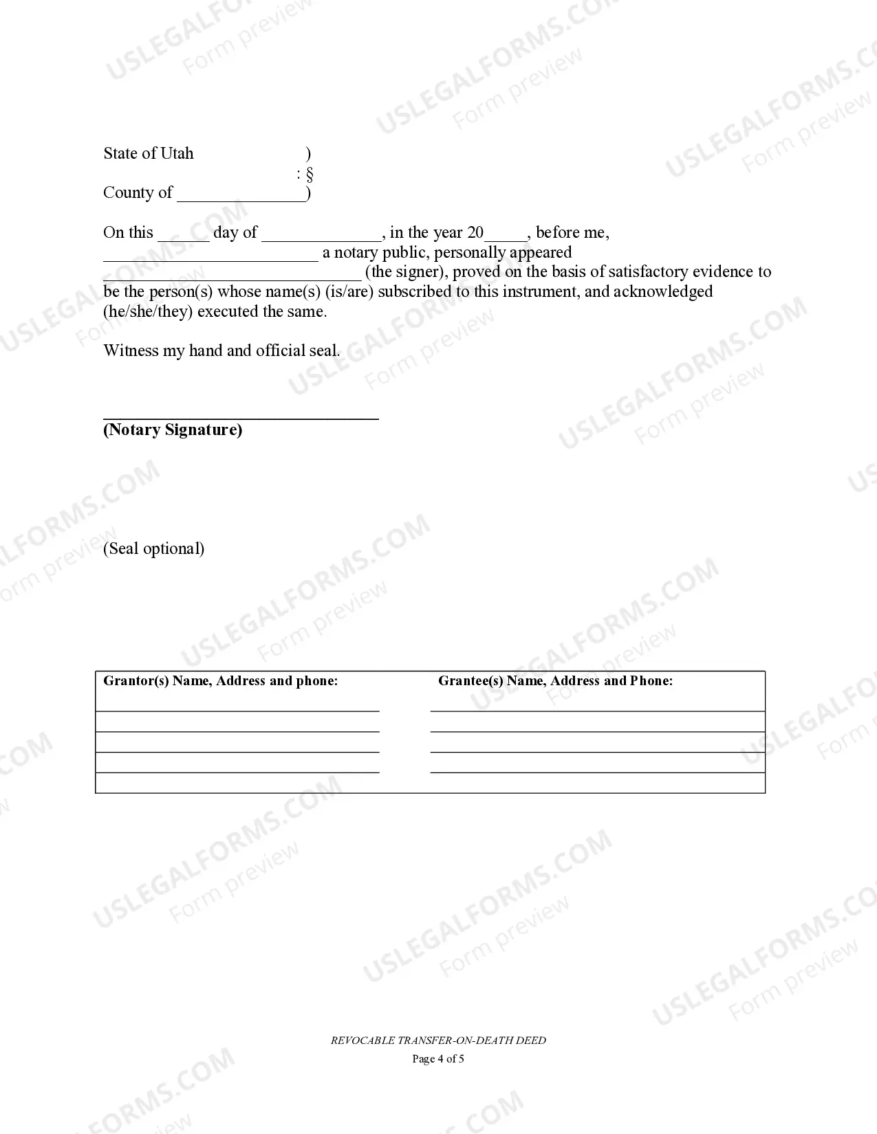 Preview Transfer on Death Deed or TOD - Beneficiary Deed for Two Individuals to Business Entity