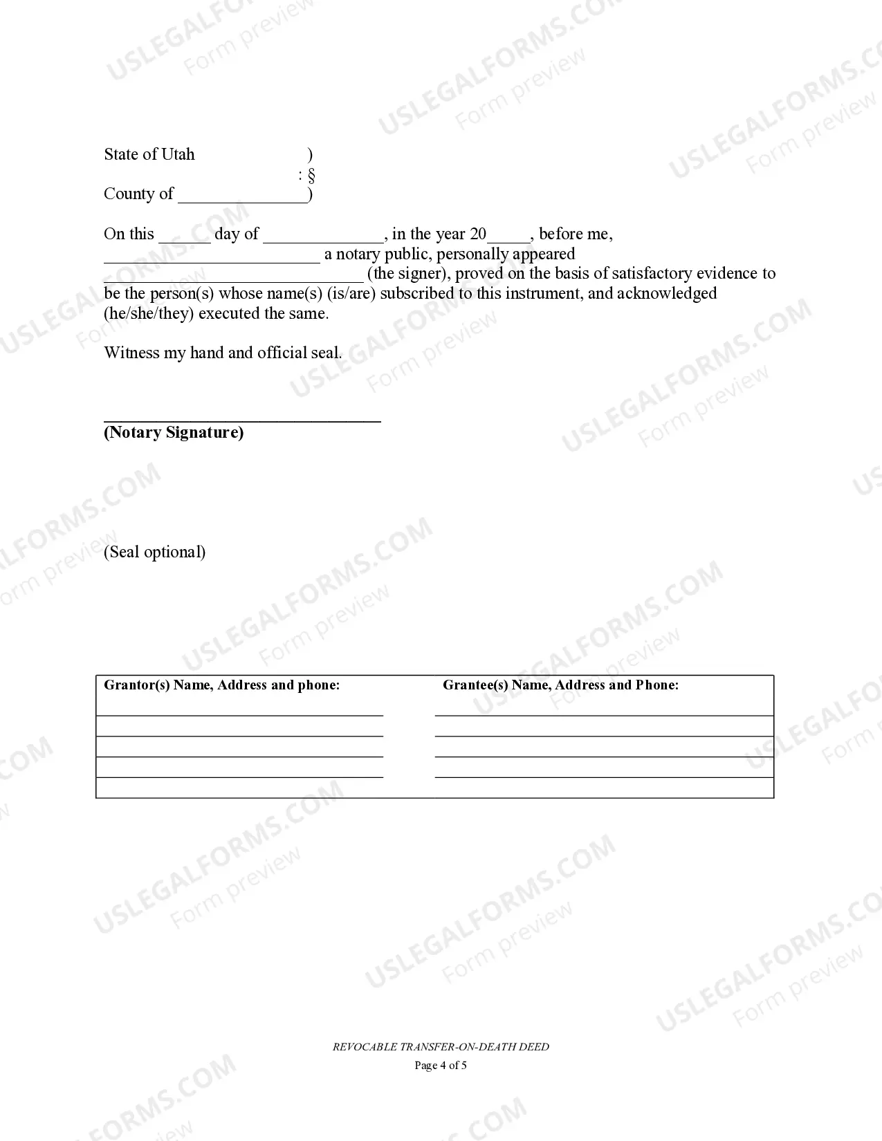 Preview Transfer on Death Deed or TOD - Beneficiary Deed for One Individual to Multiple Individuals