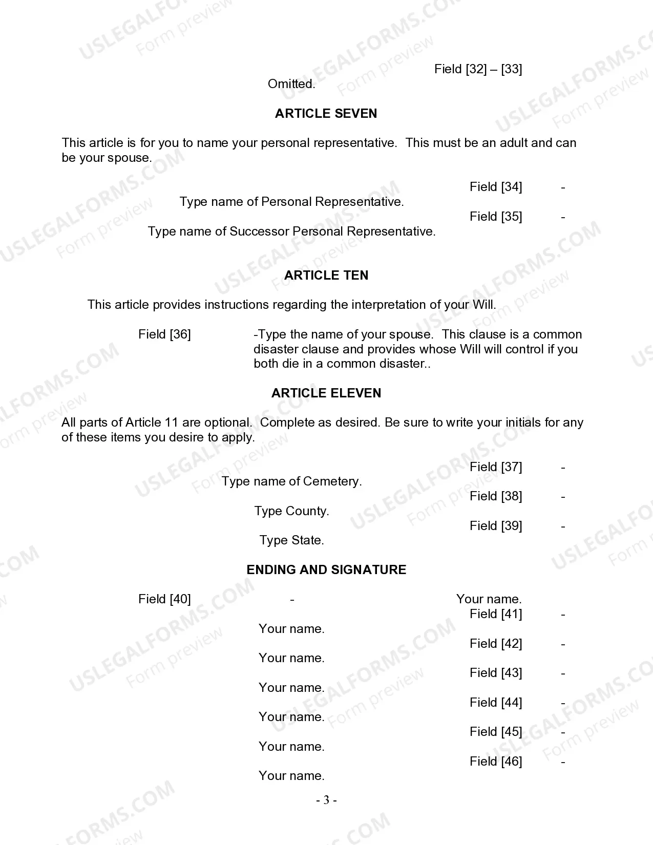 Preview Mutual Wills Package for Married Couple with Adult Children