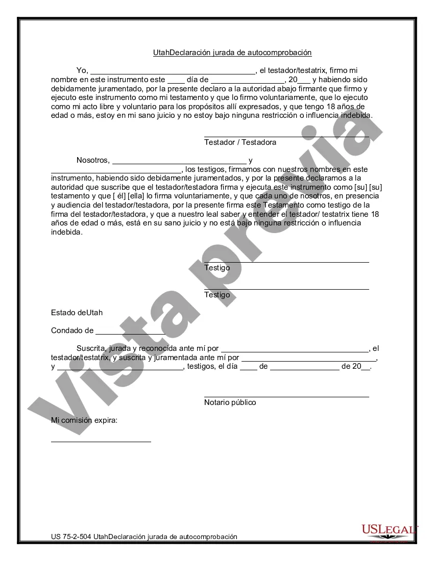 Preview Último testamento legal y formulario de testamento con todos los bienes en fideicomiso llamado testamento invertido