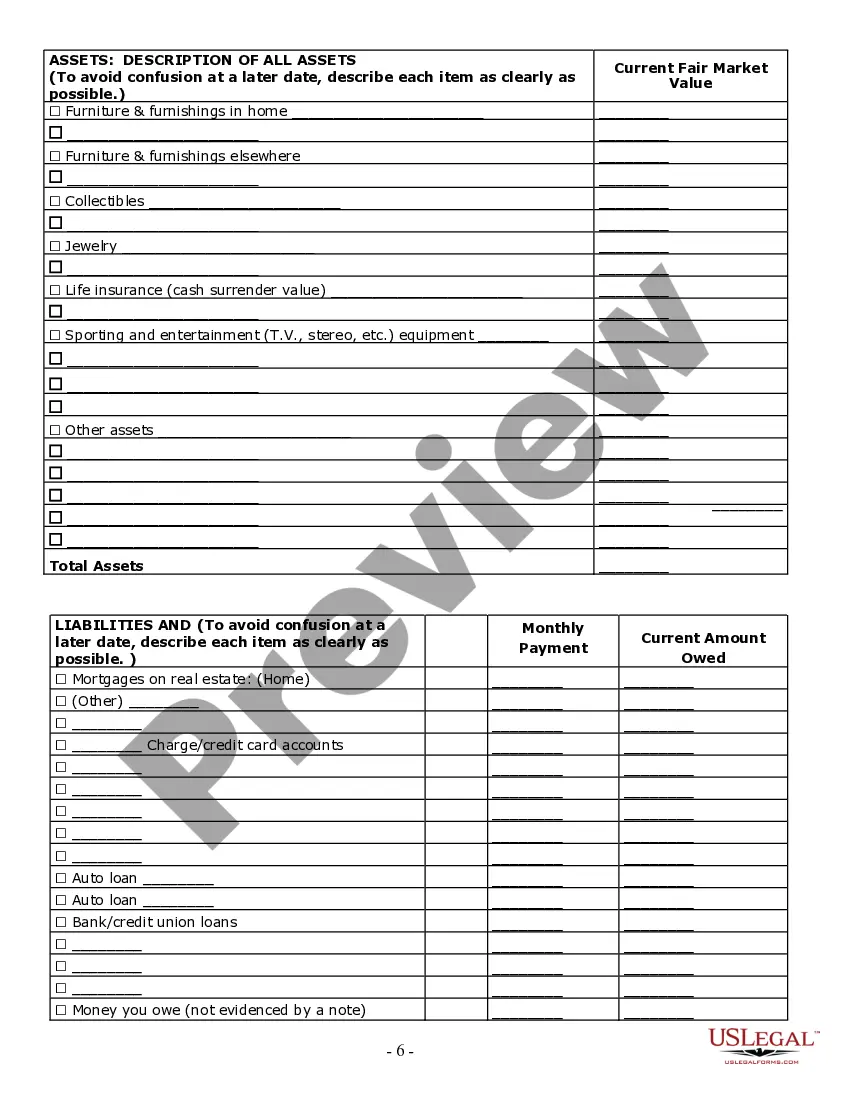 Preview Estate Planning Questionnaire and Worksheets