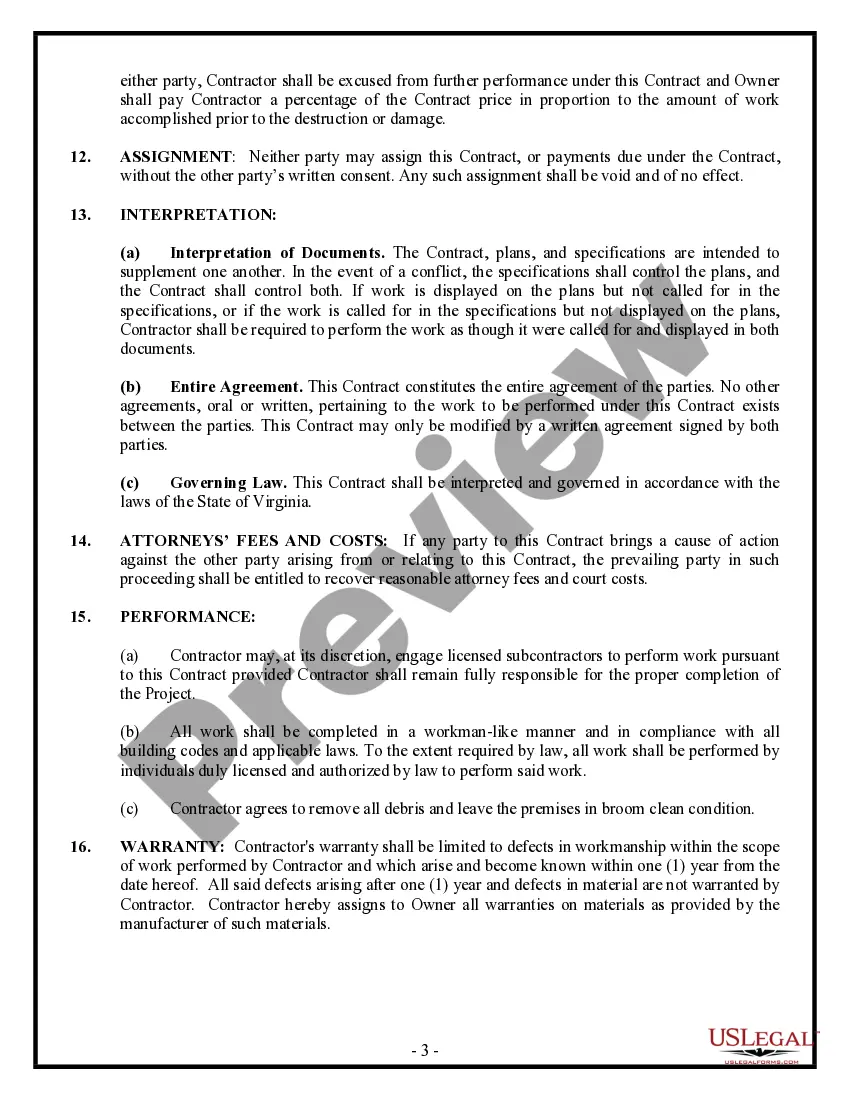 Preview Site Work Contract for Contractor