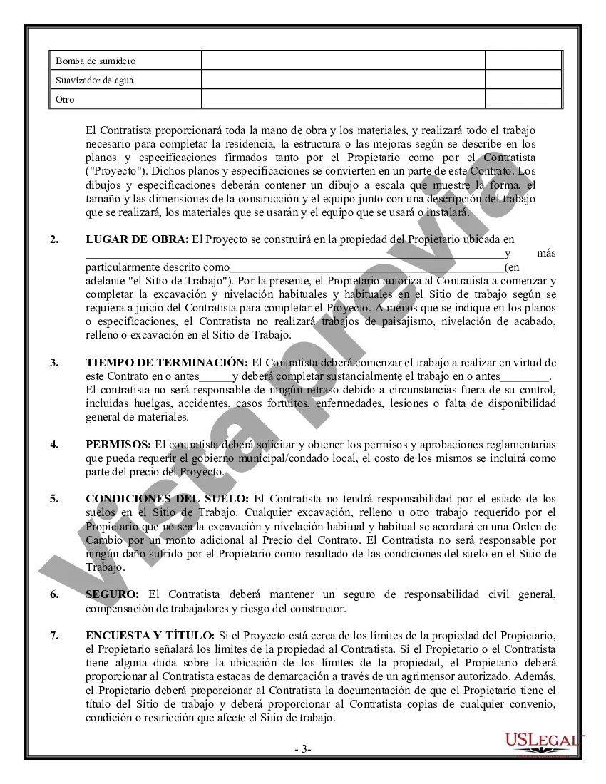 Preview Contrato de plomería para contratista