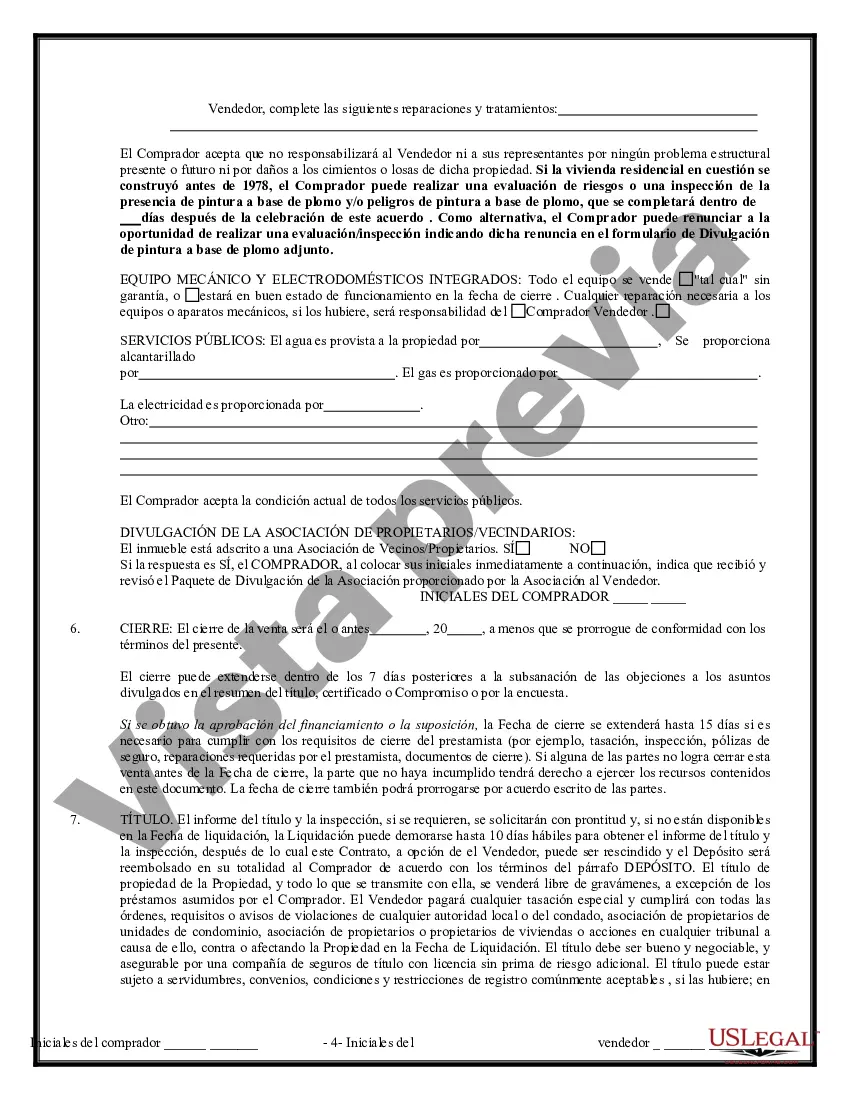 Preview Contrato de Compraventa de Bienes Inmuebles sin Corredor para Acuerdo de Venta de Casa Residencial