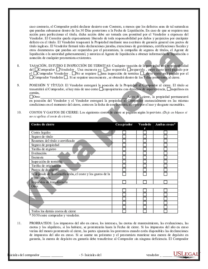 Preview Contrato de Compraventa de Bienes Inmuebles sin Corredor para Acuerdo de Venta de Casa Residencial