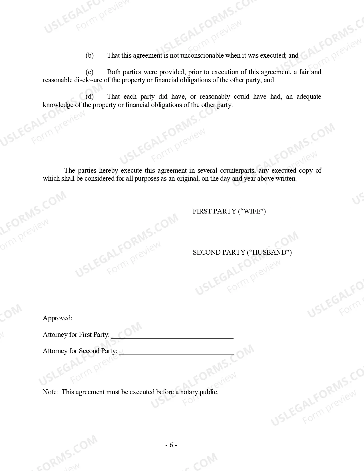 Preview Virginia Prenuptial Premarital Agreement without Financial Statements