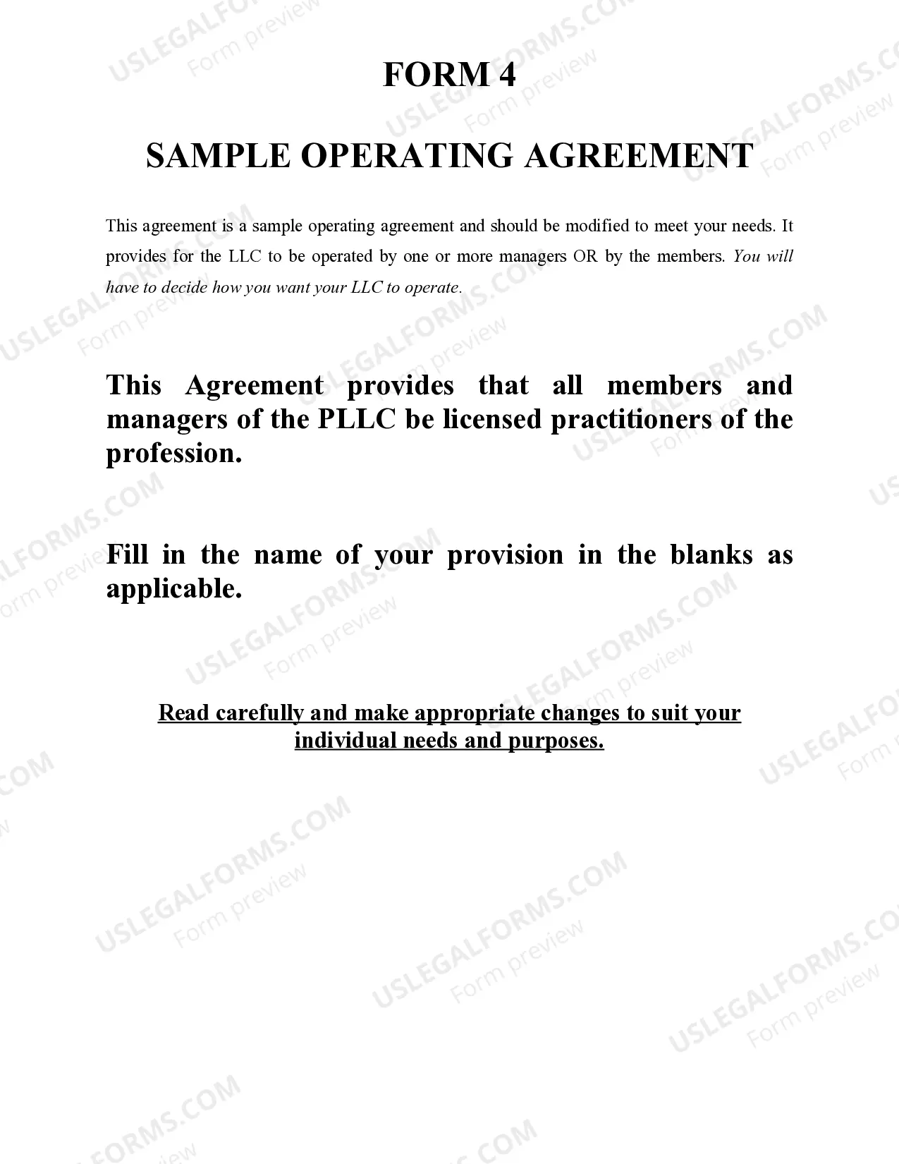 Preview Virginia Professional Limited Liability Company PLLC Formation Package