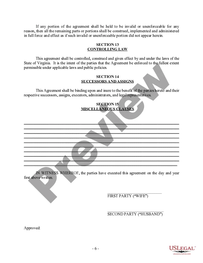 Preview Postnuptial Property Agreement
