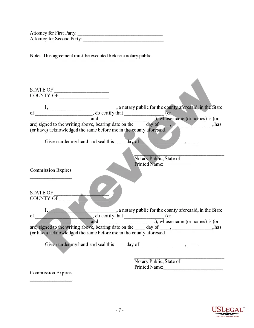 Preview Postnuptial Property Agreement