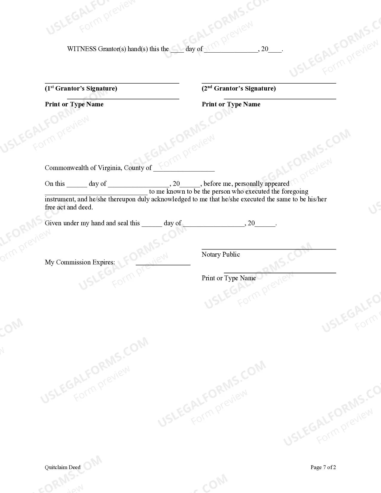 Preview Quitclaim Deed from Husband and Wife to Three Individuals