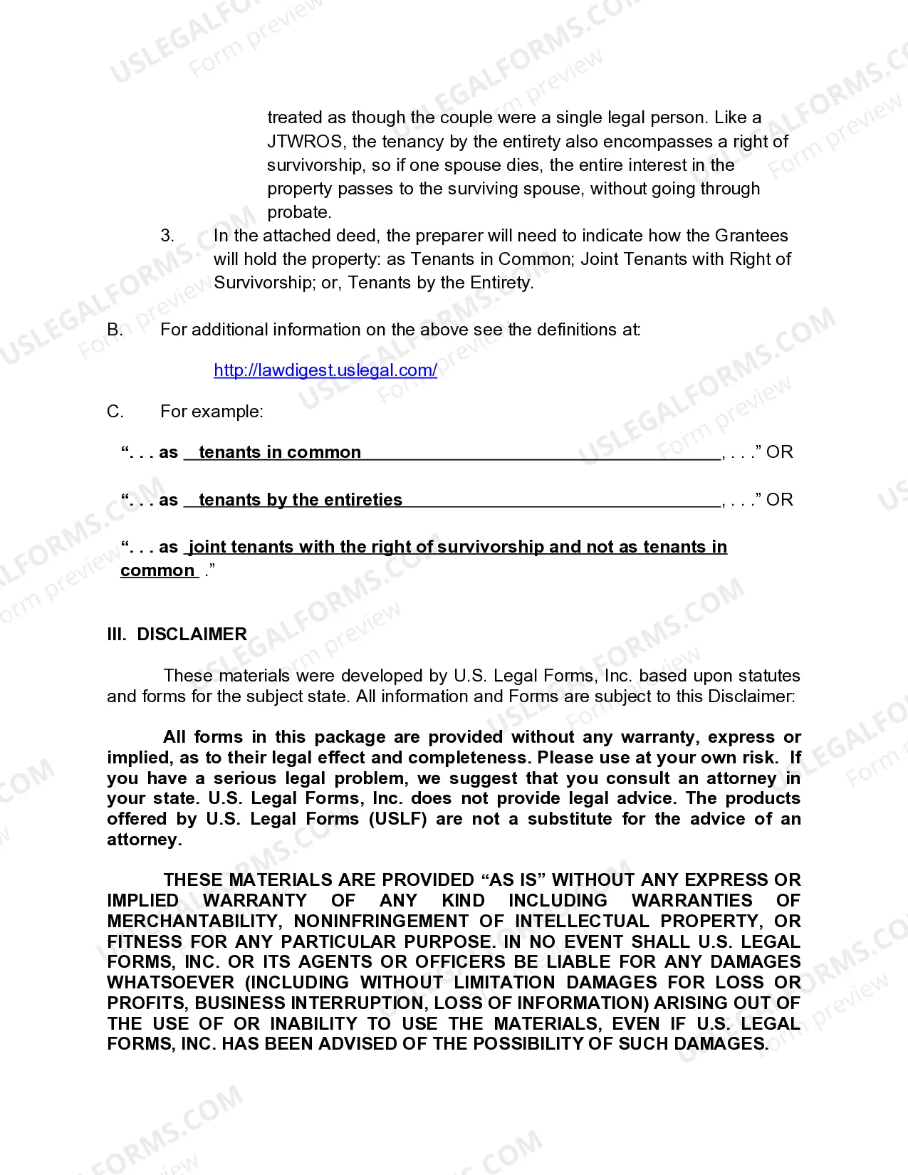 Preview Quitclaim Deed - One Individual to Two Individuals / Husband and Wife
