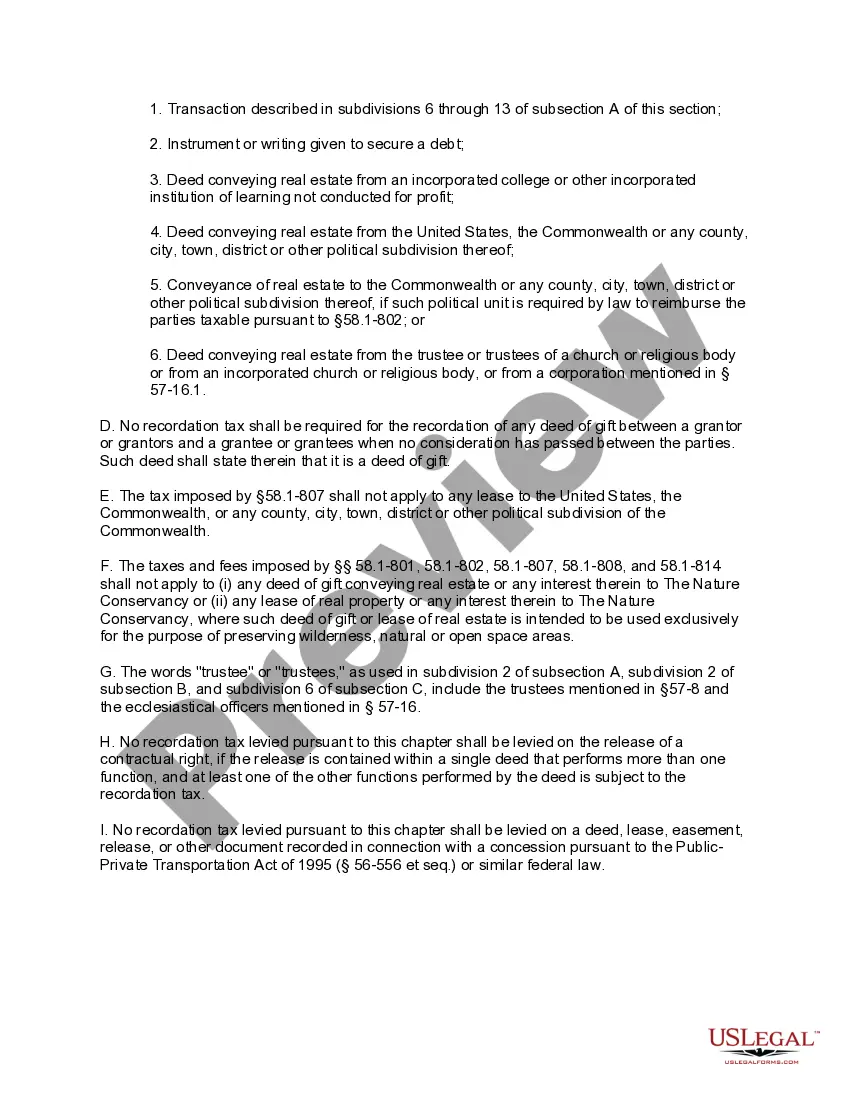 Preview Deed of Gift from an Individual to a Trust