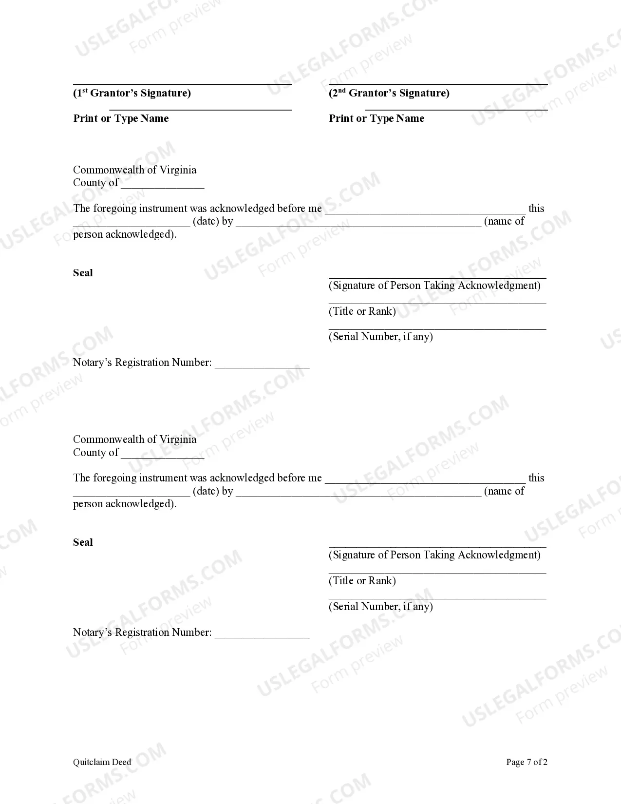 Preview Quitclaim Deed from Husband and Wife to Corporation