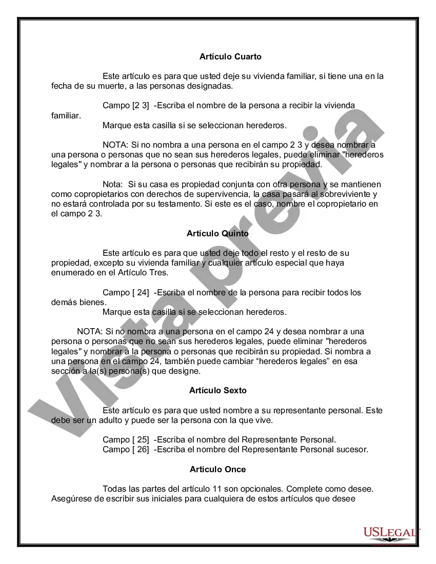 Preview Testamentos mutuos que contienen última voluntad y testamentos para personas solteras que viven juntas sin hijos