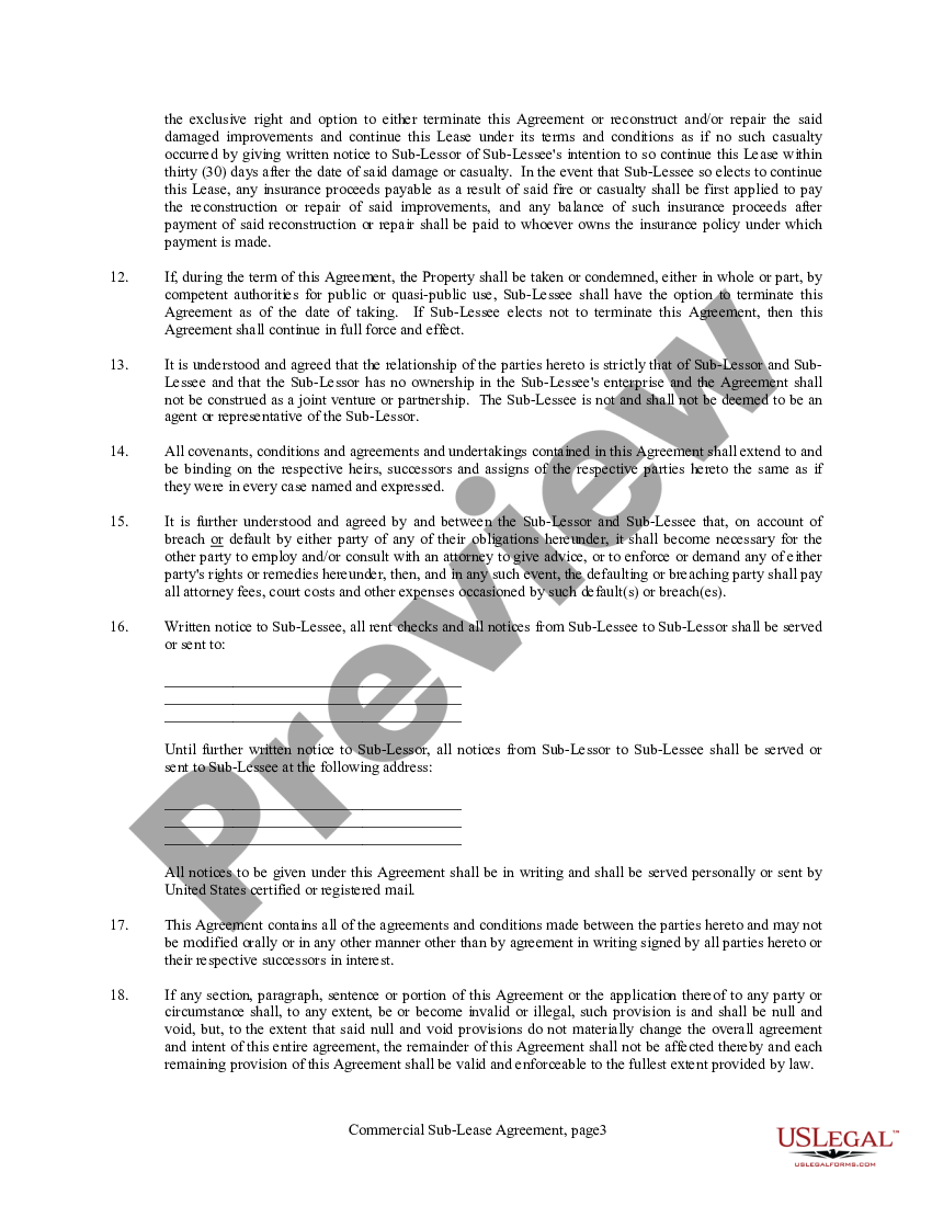 Virginia Sublease Agreement For Medical Office Space | US Legal Forms