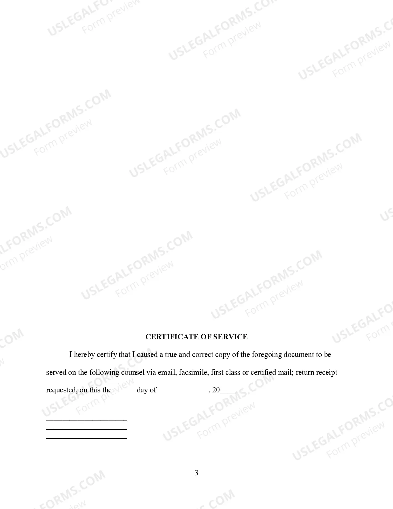 Preview Complaint for Divorce for irreconcilable differences