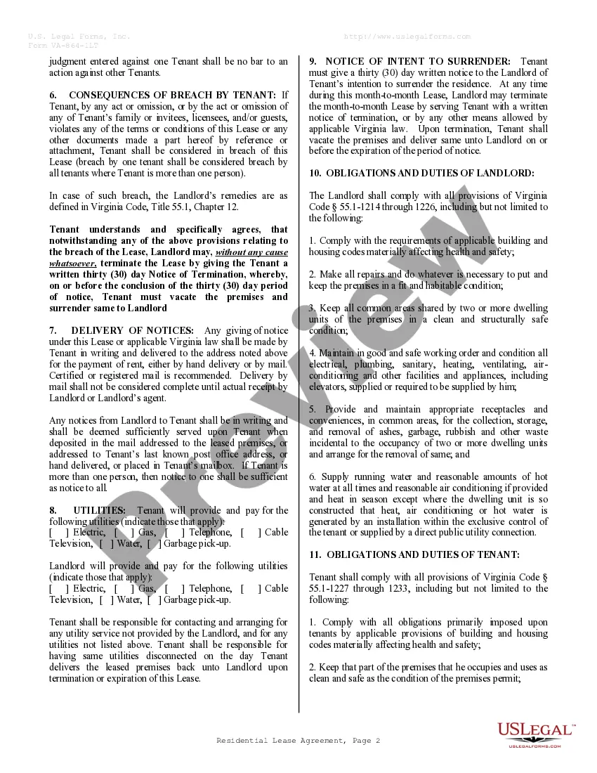 virginia-residential-lease-or-rental-agreement-for-month-to-month-us-legal-forms for Free Printable Lease Agreement Virginia Virginia Residential Lease or Rental Agreement for Month to Month | US Legal Forms for Free Printable Lease Agreement Virginia