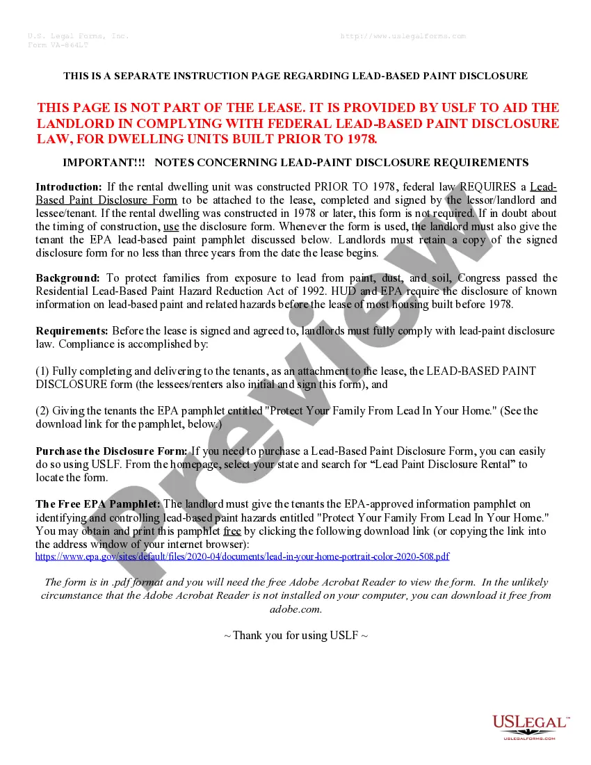 Preview Residential Rental Lease Agreement