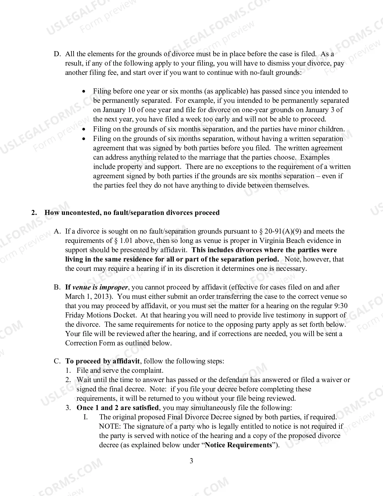 Preview Uncontested Divorce Manual