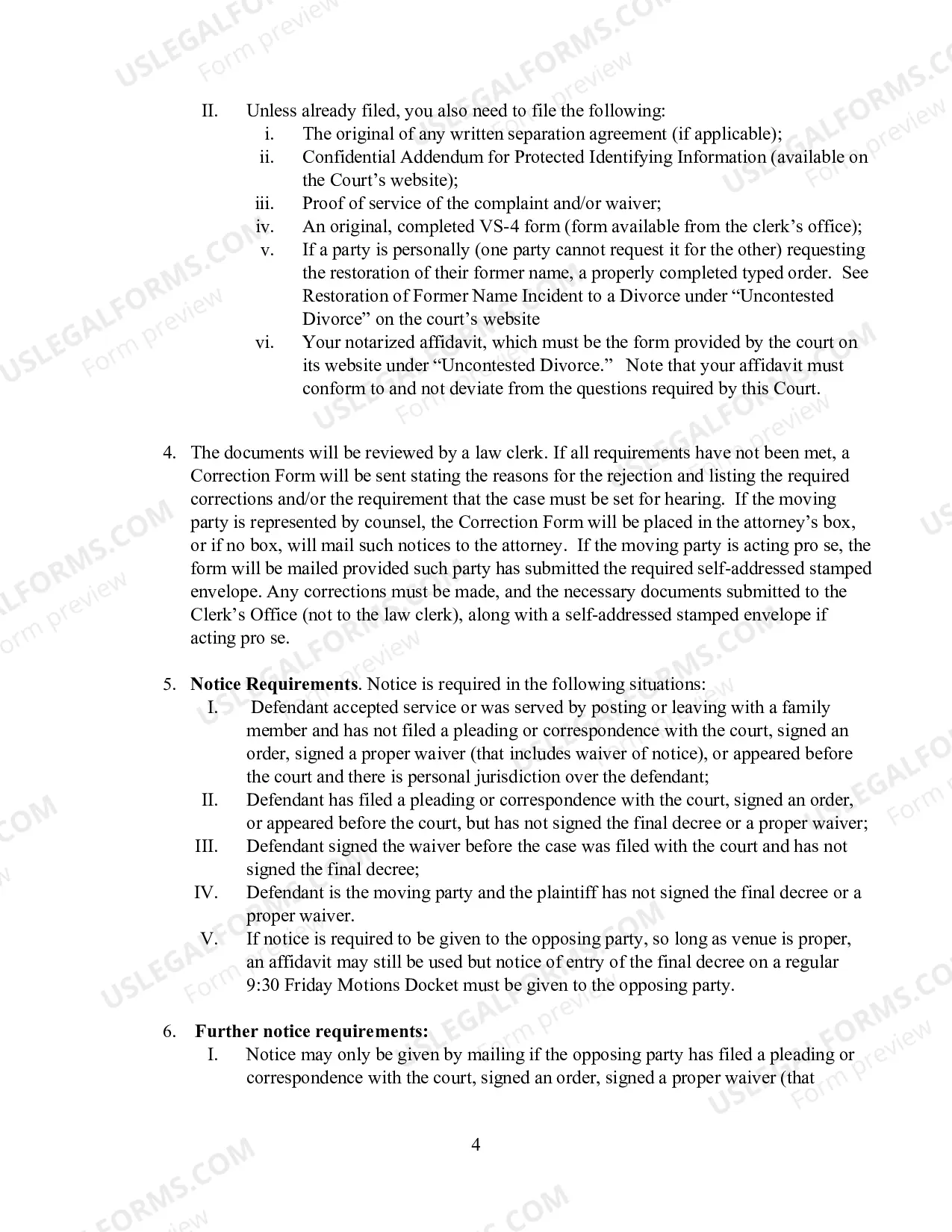 Preview Uncontested Divorce Manual