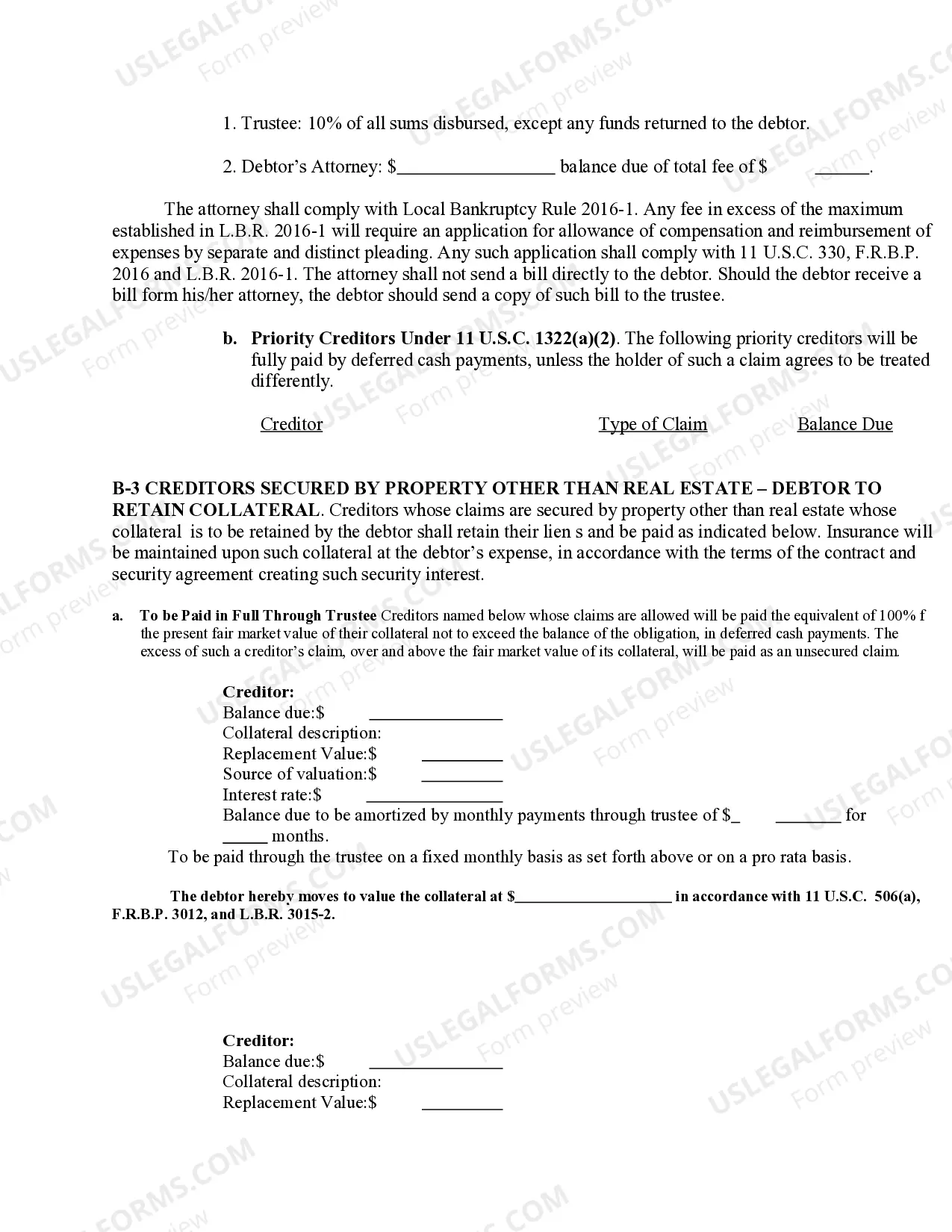 Preview Chapter 13 Plan and Related Motions