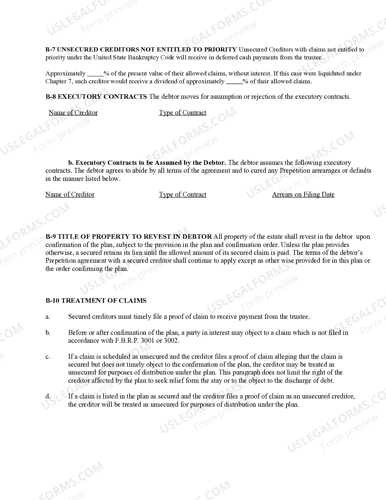 Preview Chapter 13 Plan and Related Motions